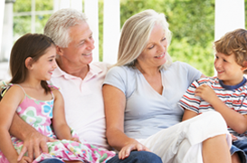 Grandparents with grandchildren